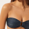 Bandeau Swimsuit Top Glowing Python