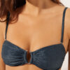 Bandeau Swimsuit Top Glowing Python