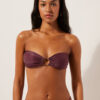 Bandeau Swimsuit Top Golden Glow