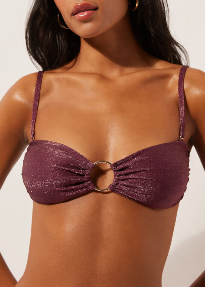 Bandeau Swimsuit Top Golden Glow