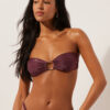 Bandeau Swimsuit Top Golden Glow