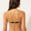Bandeau Swimsuit Top Golden Stripes