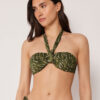 Bandeau Swimsuit Top Natural Tie-Dye