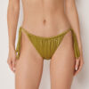 Bikini Briefs with Side Ties Shiny Satin