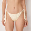 Bikini Briefs with Side Ties Shiny Satin