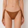 Bikini Briefs with Side Ties Shiny Satin
