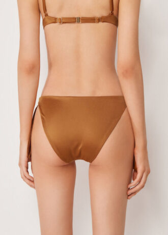 Bikini Briefs with Side Ties Shiny Satin