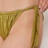 Bikini Briefs with Side Ties Shiny Satin
