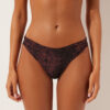 Brazilian Bikini Bottom Dark Animalier
