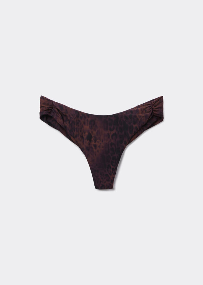 Brazilian Bikini Bottom Dark Animalier