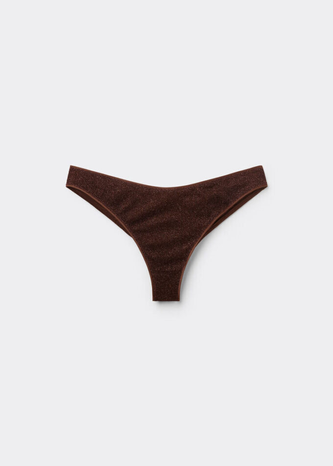Brazilian Bikini Bottoms Metallic Glow