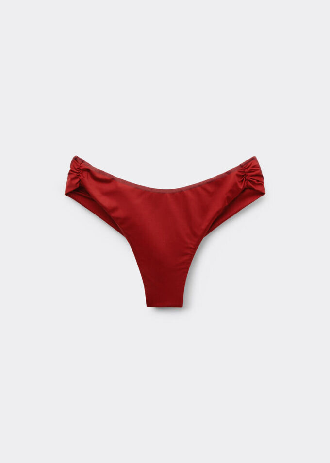 Brazilian Bikini Bottoms Shiny Satin