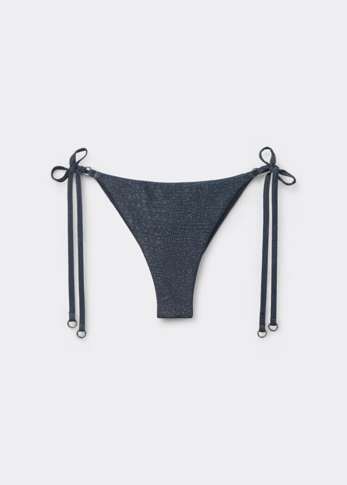 Brazilian String Swimsuit Bottom Glowing Python
