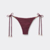 Brazilian String Swimsuit Bottom Golden Glow