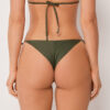 Brazilian String Swimsuit Bottom Sequin Net