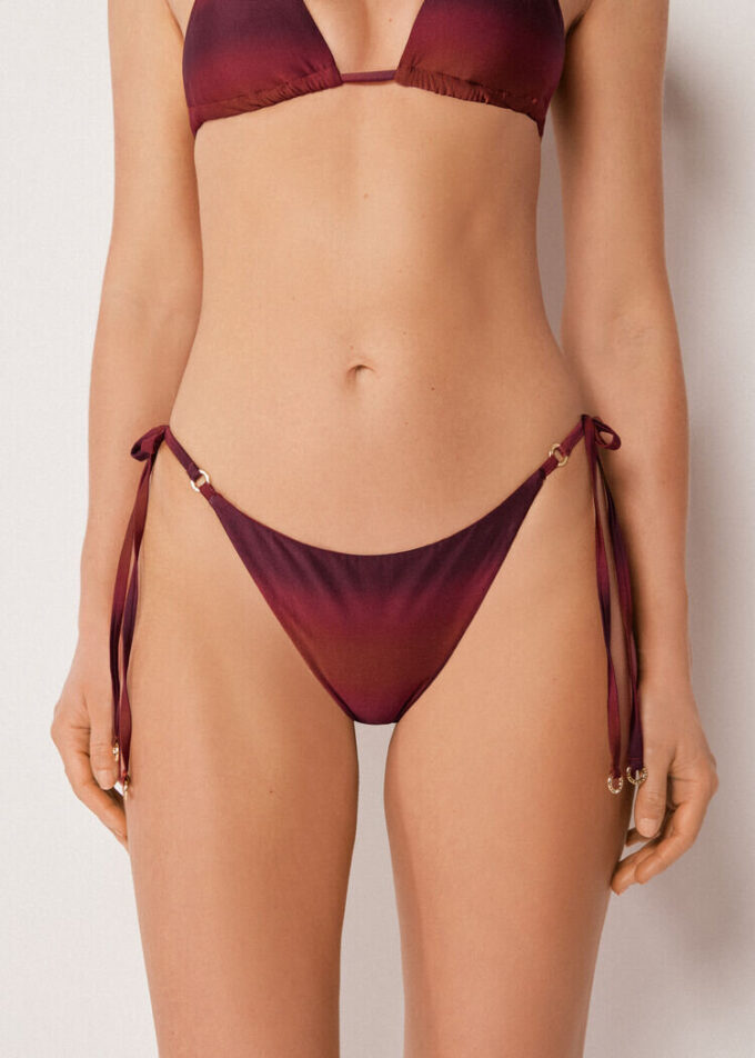 Brazilian String Swimsuit Bottom Soft Shades Brazilian String Swimsuit Bottom Soft Shades