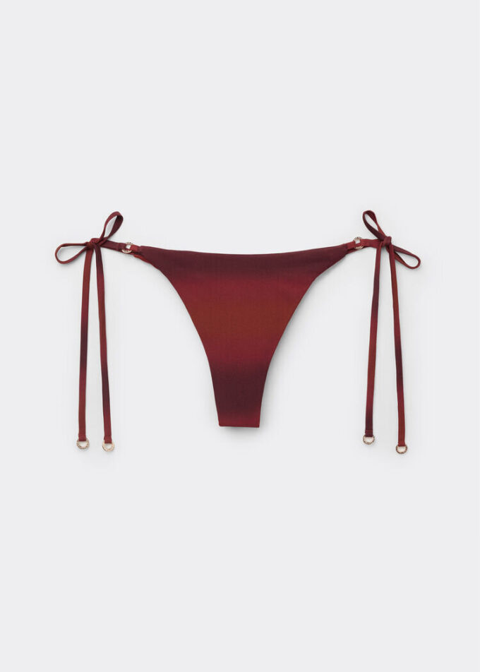 Brazilian String Swimsuit Bottom Soft Shades Brazilian String Swimsuit Bottom Soft Shades