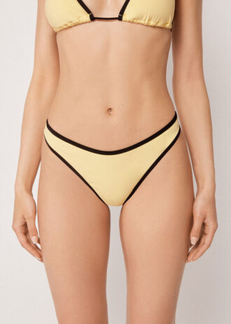 Brazilian Swimsuit Bottom Bicolor Piping