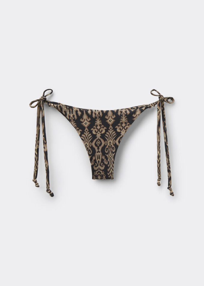 Brazilian Swimsuit Bottom Golden Ethnic Brazilian Swimsuit Bottom Golden Ethnic