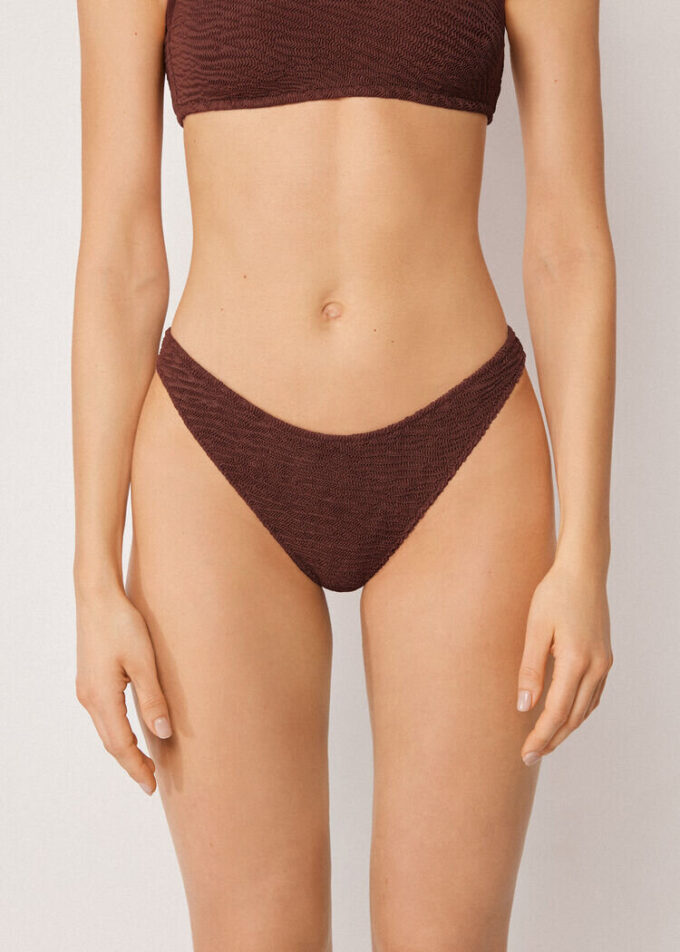 Brazilian Swimsuit Bottoms Crinkle Waves Brazilian Swimsuit Bottoms Crinkle Waves