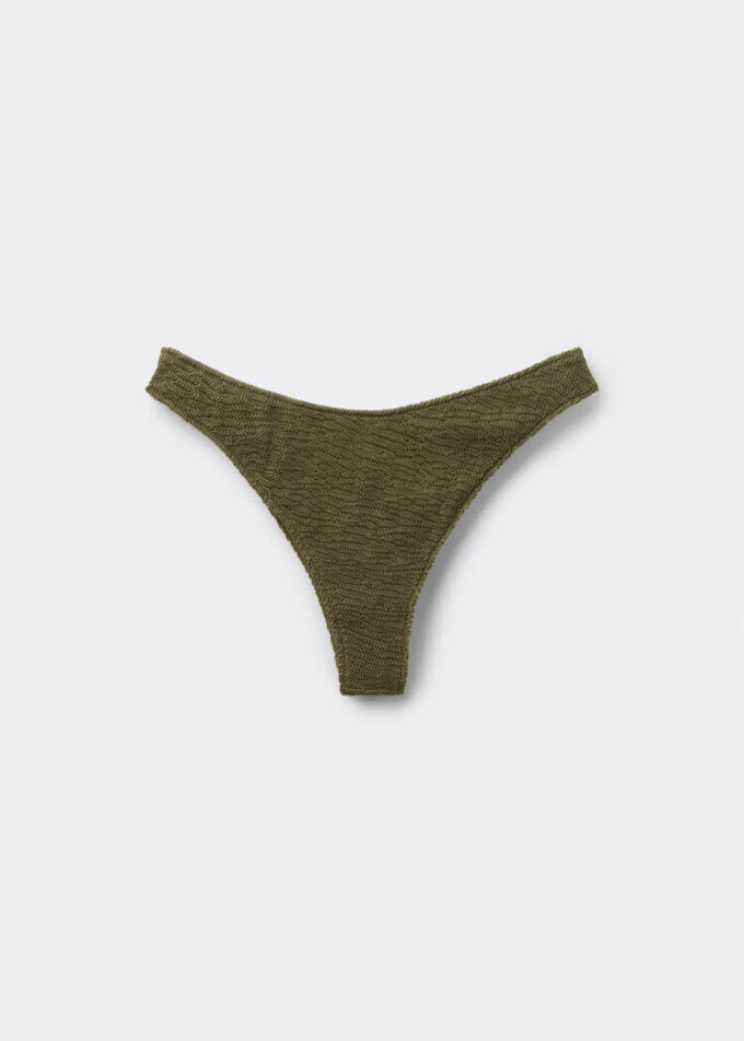 Brazilian Swimsuit Bottoms Crinkle Waves Brazilian Swimsuit Bottoms Crinkle Waves