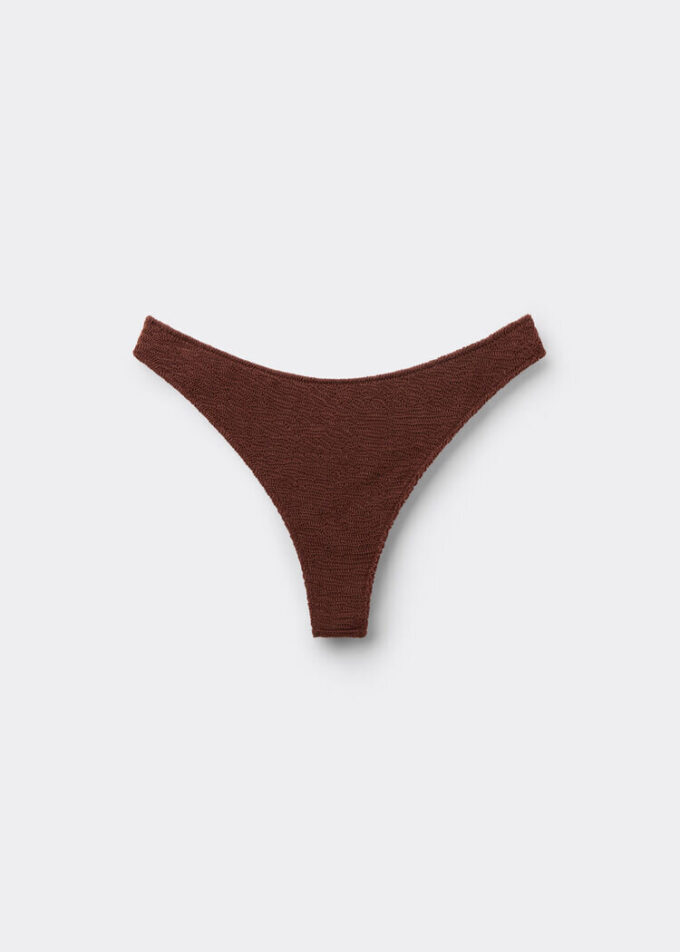 Brazilian Swimsuit Bottoms Crinkle Waves Brazilian Swimsuit Bottoms Crinkle Waves