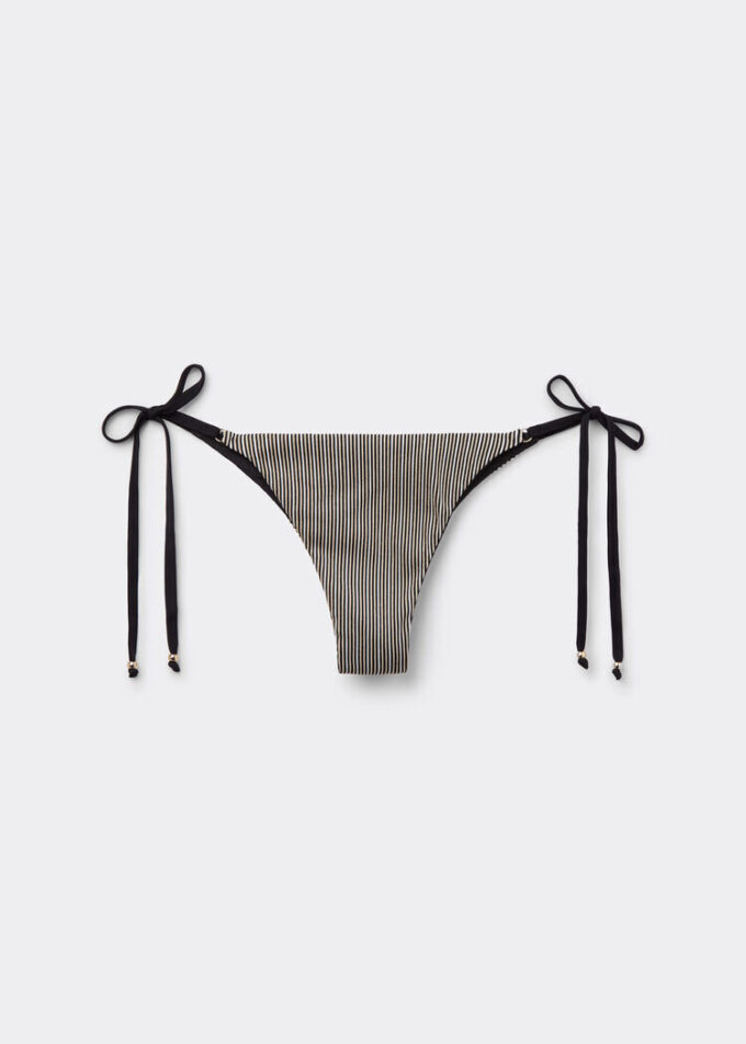Brazilian Swimsuit Bottoms Golden Stripes Brazilian Swimsuit Bottoms Golden Stripes