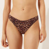 Brown Animalier Brazilian Swimsuit Bottoms Brown Animalier Brazilian Swimsuit Bottoms