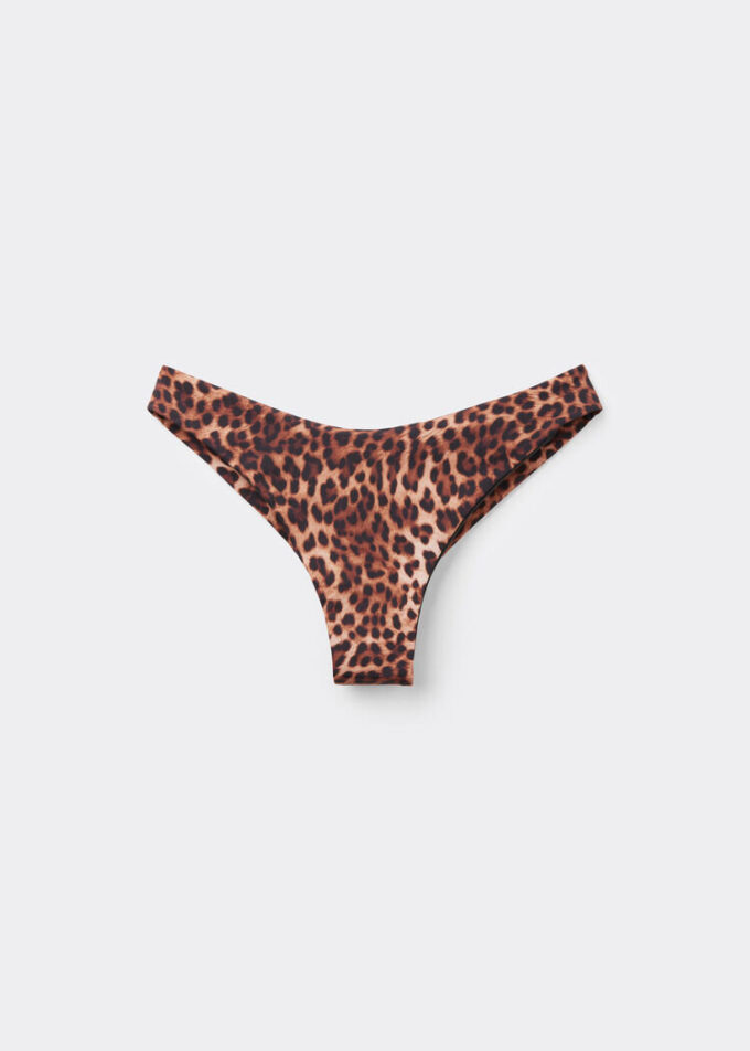 Brown Animalier Brazilian Swimsuit Bottoms Brown Animalier Brazilian Swimsuit Bottoms