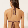 Brown Animalier Graduated Padded Triangle Swimsuit
