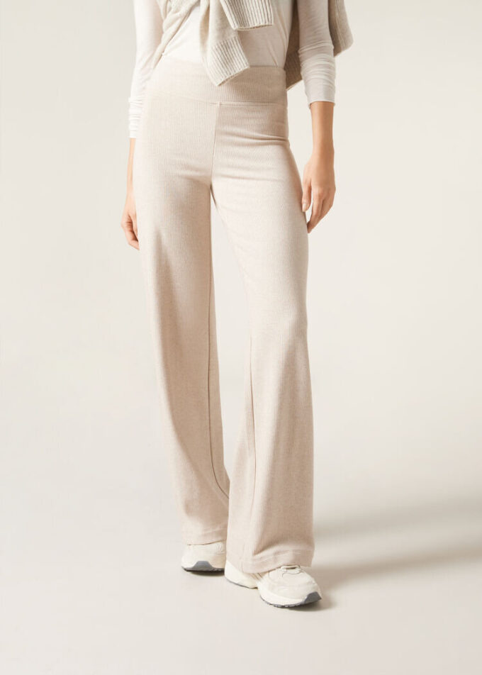 Cashmere Blend Palazzo Pants
