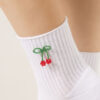 Cherry Appliqué Socks Cherry Appliqué Socks