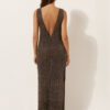 Crocheted Lamé Maxi Dress