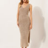 Crocheted Lamé Maxi Dress