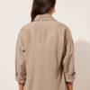 Cropped Linen and Viscose Shirt