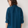 Cropped Linen and Viscose Shirt