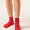Cuffless Short Socks in Cotton