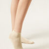 Cuffless Short Socks in Cotton