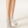Cuffless Short Socks in Cotton