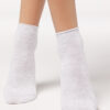 Cuffless Short Socks in Cotton