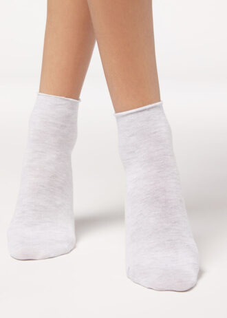 Cuffless Short Socks in Cotton Cuffless Short Socks in Cotton