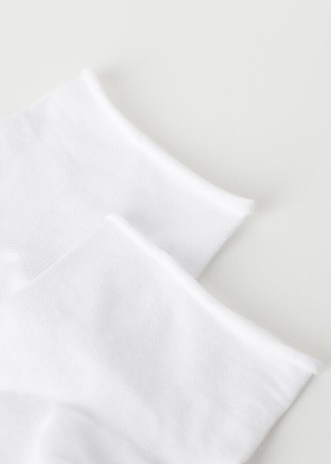Cuffless Short Socks in Cotton Cuffless Short Socks in Cotton