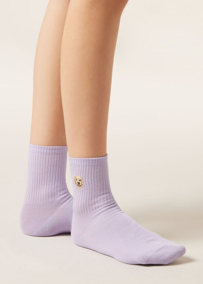 Dogs Embroidered Socks Dogs Embroidered Socks