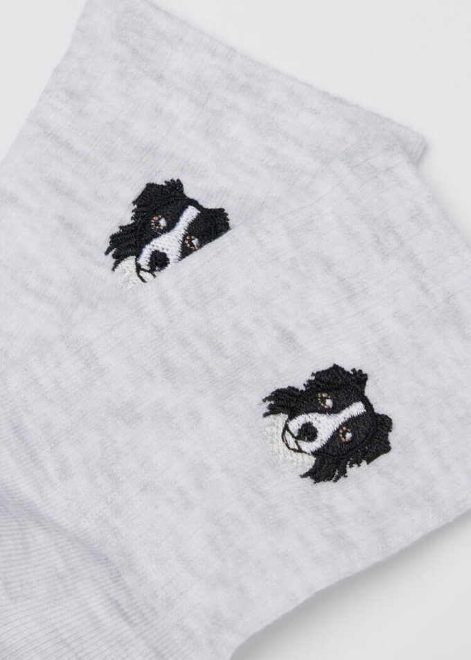 Dogs Embroidered Socks Dogs Embroidered Socks