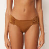 Draped Brazilian Swimsuit Bottom Shiny Satin Draped Brazilian Swimsuit Bottom Shiny Satin