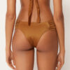 Draped Brazilian Swimsuit Bottom Shiny Satin Draped Brazilian Swimsuit Bottom Shiny Satin