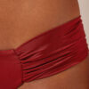 Draped Brazilian Swimsuit Bottom Shiny Satin Draped Brazilian Swimsuit Bottom Shiny Satin