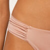 Draped Brazilian Swimsuit Bottom Shiny Satin Draped Brazilian Swimsuit Bottom Shiny Satin