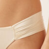 Draped Brazilian Swimsuit Bottom Shiny Satin Draped Brazilian Swimsuit Bottom Shiny Satin