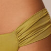 Draped Brazilian Swimsuit Bottom Shiny Satin Draped Brazilian Swimsuit Bottom Shiny Satin